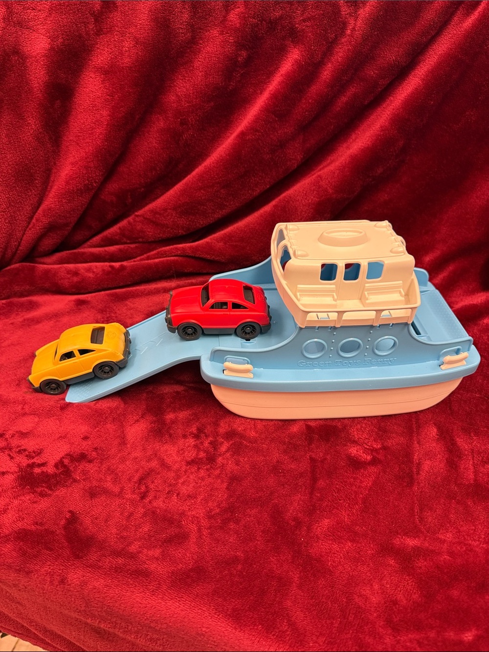 Green Toys Ferry Boat Cars Floating Bath TubToy WaterPlay BPAFree Made in USA C